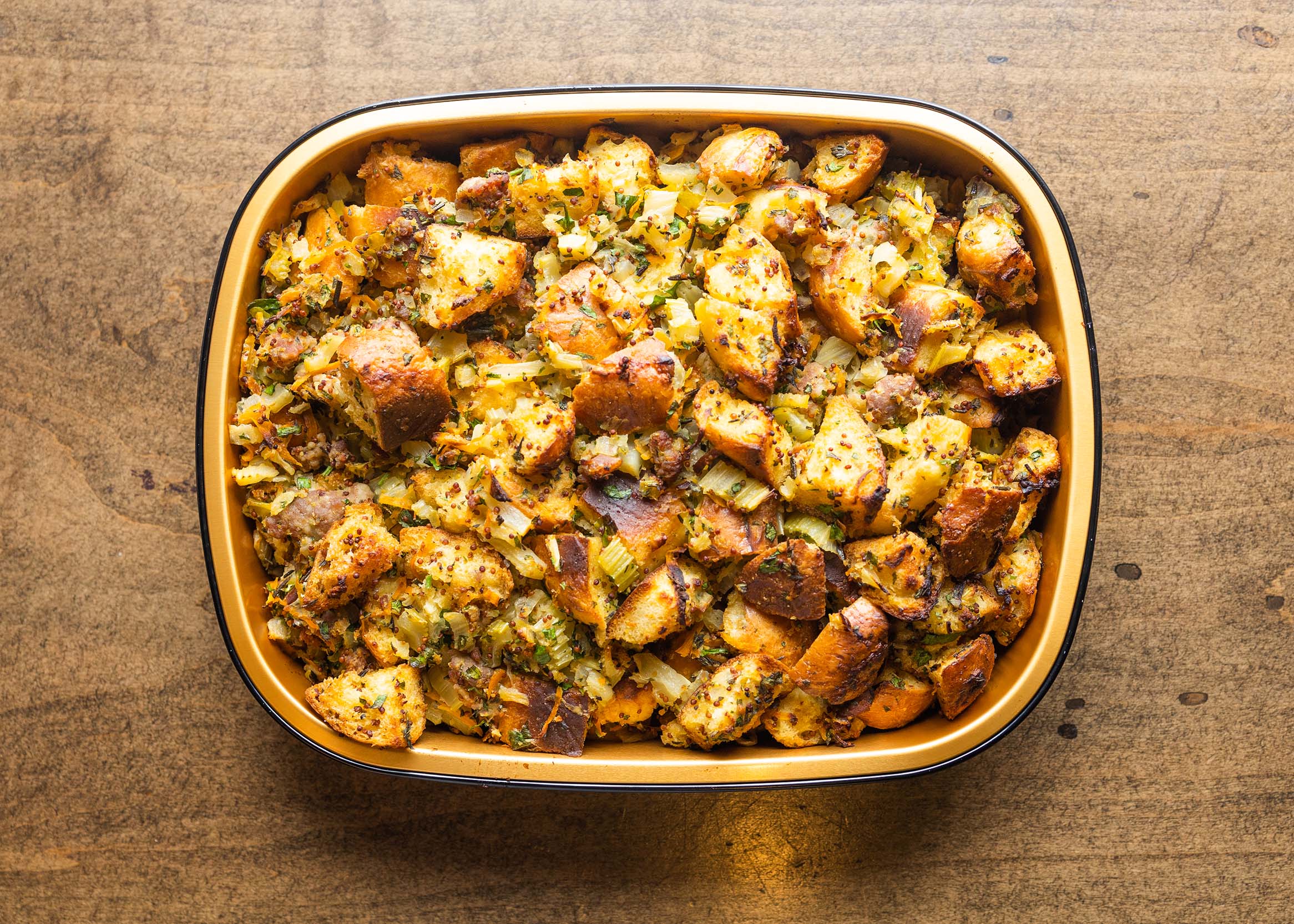 Apple and Fennel Sausage Stuffing
